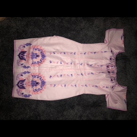 Pink off the shoulder mini dress never worn - Picture 2 of 3